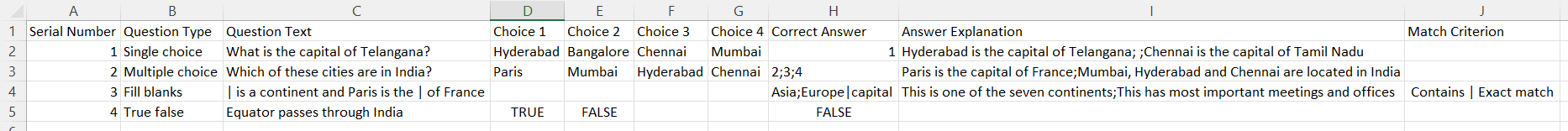 csv upload